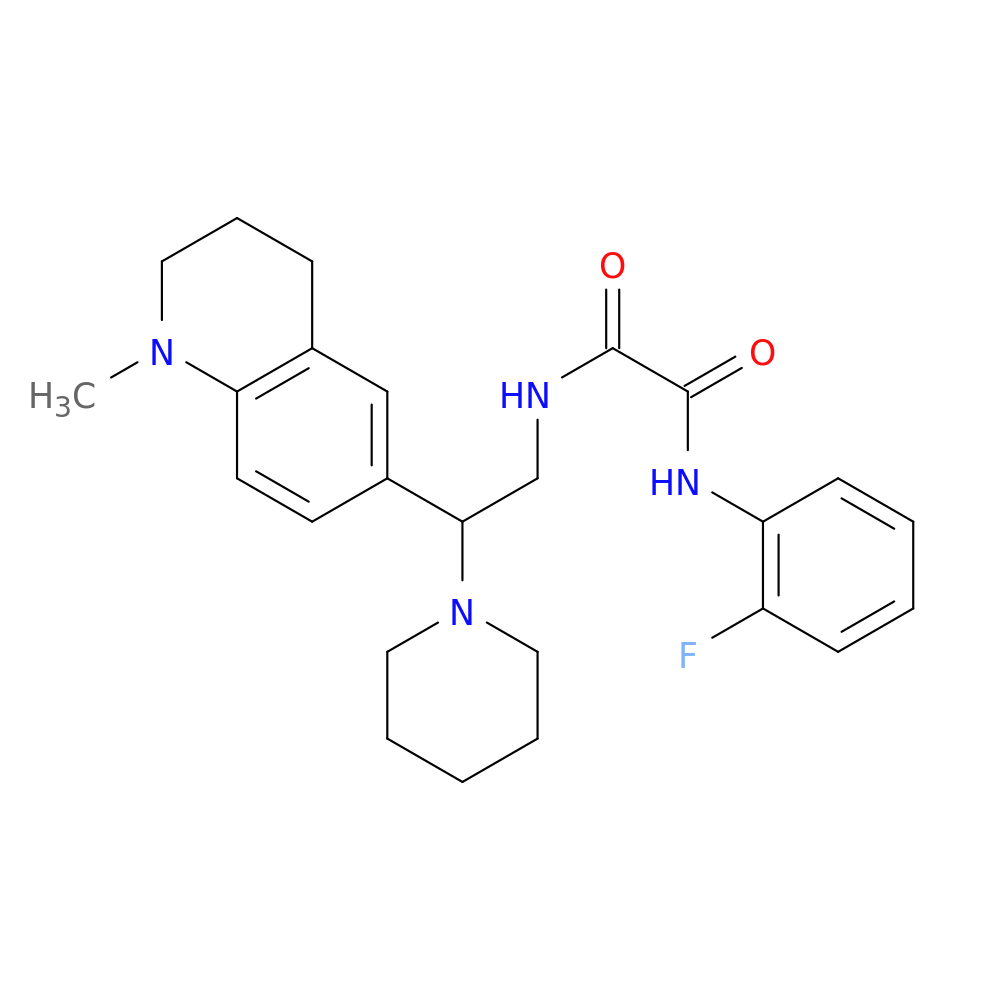 N'-(2-fluorophenyl)-N-[2-(1-methyl-1,2,3,4-tetrahydroquinolin-6-yl)-2-(piperidin-1-yl)ethyl]ethanediamide