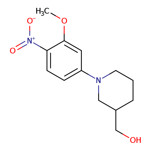 3-Piperidinemethanol, 1-(3-methoxy-4-nitrophenyl)-