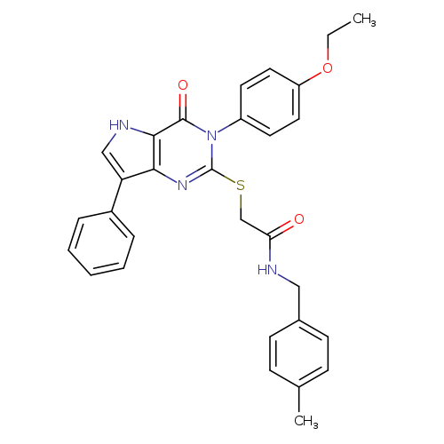 2-{[3-(4-ethoxyphenyl)-4-oxo-7-phenyl-3H,4H,5H-pyrrolo[3,2-d]pyrimidin-2-yl]sulfanyl}-N-[(4-methylphenyl)methyl]acetamide
