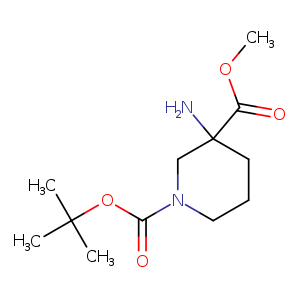 1,3-PIPERIDINEDICARBOXYLIC ACID, 3-AMINO-, 1-(1,1-DIMETHYLETHYL) 3-METHYL ESTER