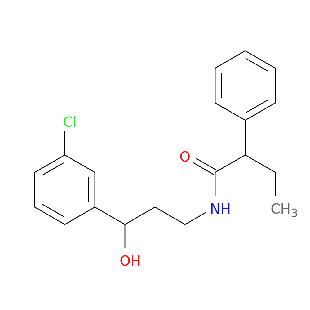 N-[3-(3-chlorophenyl)-3-hydroxypropyl]-2-phenylbutanamide