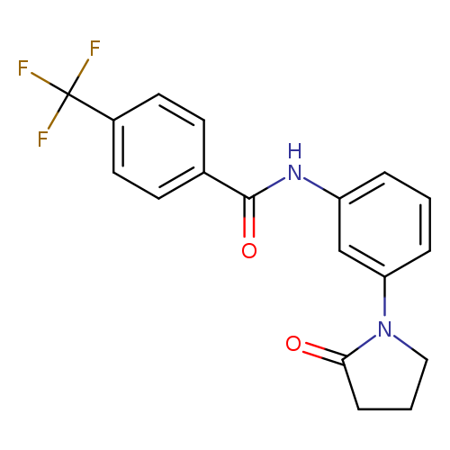 N-[3-(2-oxopyrrolidin-1-yl)phenyl]-4-(trifluoromethyl)benzamide