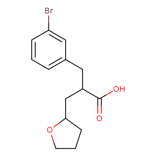 3-(3-bromophenyl)-2-(oxolan-2-ylmethyl)propanoic acid