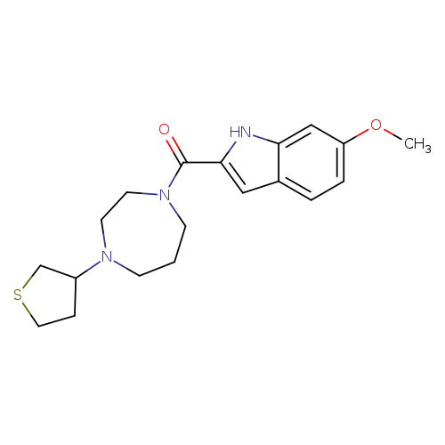 6-methoxy-2-[4-(thiolan-3-yl)-1,4-diazepane-1-carbonyl]-1H-indole