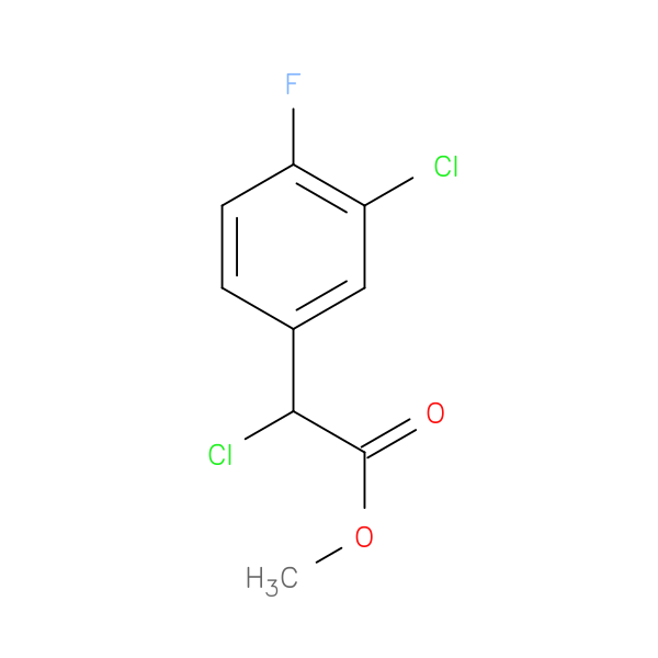 methyl 2-chloro-2-(3-chloro-4-fluorophenyl)acetate