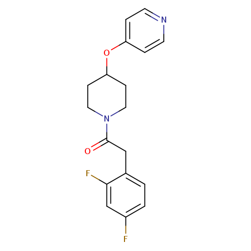 2-(2,4-difluorophenyl)-1-[4-(pyridin-4-yloxy)piperidin-1-yl]ethan-1-one