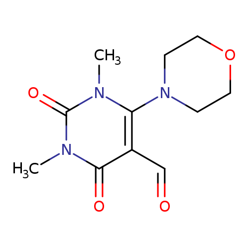 1,3-Dimethyl-6-(morpholin-4-yl)-2,4-dioxo-1,2,3,4-tetrahydropyrimidine-5-carbaldehyde