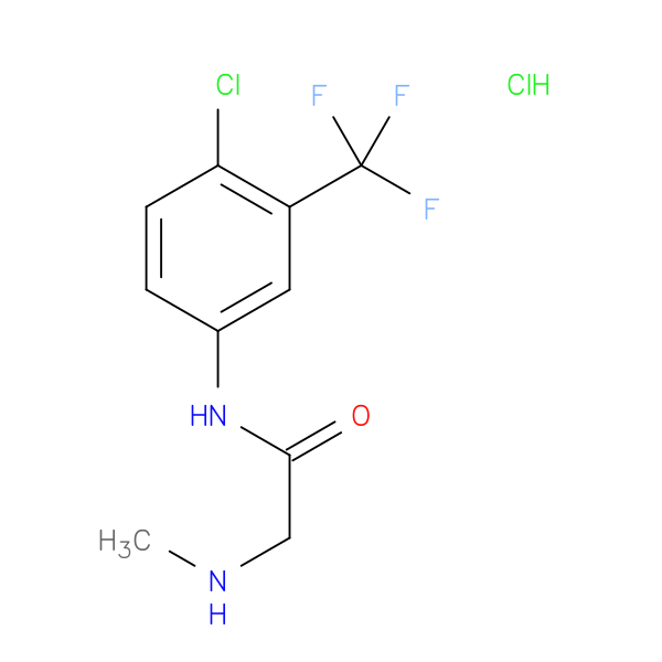 N-[4-chloro-3-(trifluoromethyl)phenyl]-2-(methylamino)acetamide hydrochloride