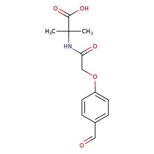 2-(2-(4-formylphenoxy)acetamido)-2-methylpropanoic acid