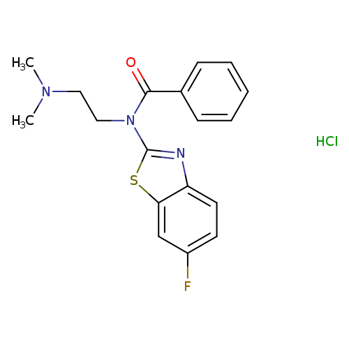 N-[2-(dimethylamino)ethyl]-N-(6-fluoro-1,3-benzothiazol-2-yl)benzamide hydrochloride
