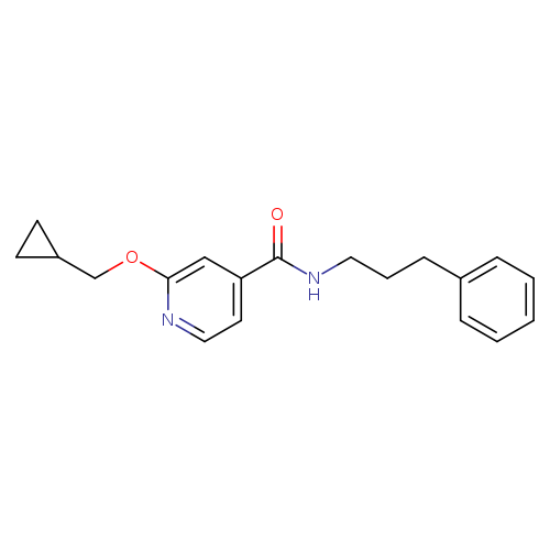 2-(cyclopropylmethoxy)-N-(3-phenylpropyl)pyridine-4-carboxamide