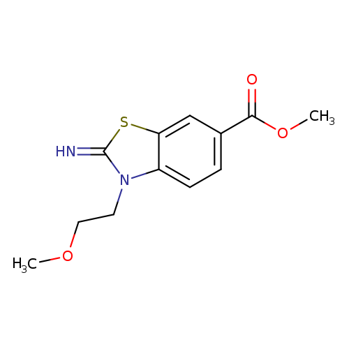 methyl 2-imino-3-(2-methoxyethyl)-2,3-dihydrobenzo[d]thiazole-6-carboxylate