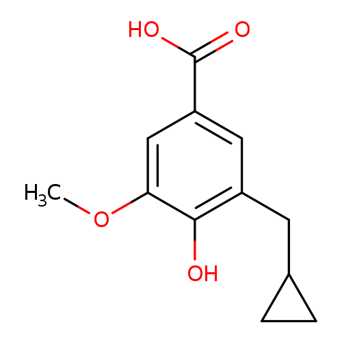 3-(cyclopropylmethyl)-4-hydroxy-5-methoxybenzoic acid