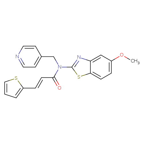 (2E)-N-(5-methoxy-1,3-benzothiazol-2-yl)-N-[(pyridin-4-yl)methyl]-3-(thiophen-2-yl)prop-2-enamide
