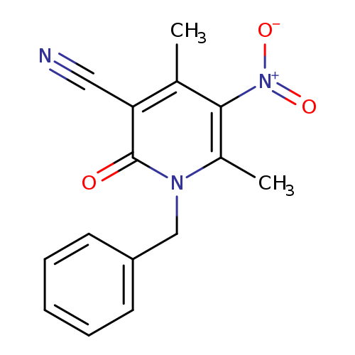 1-Benzyl-4,6-dimethyl-5-nitro-2-oxo-1,2-dihydropyridine-3-carbonitrile