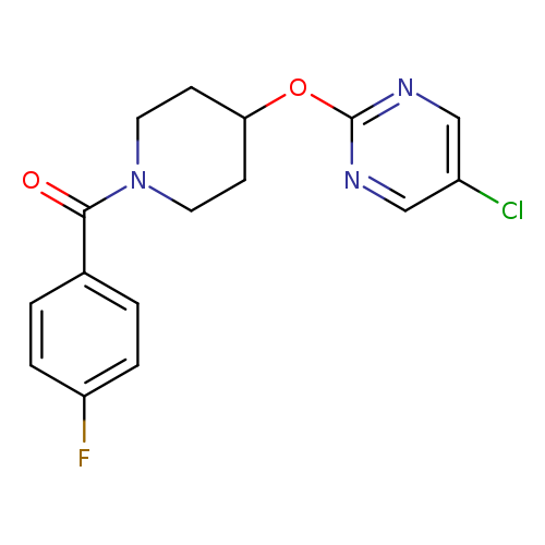 5-chloro-2-{[1-(4-fluorobenzoyl)piperidin-4-yl]oxy}pyrimidine