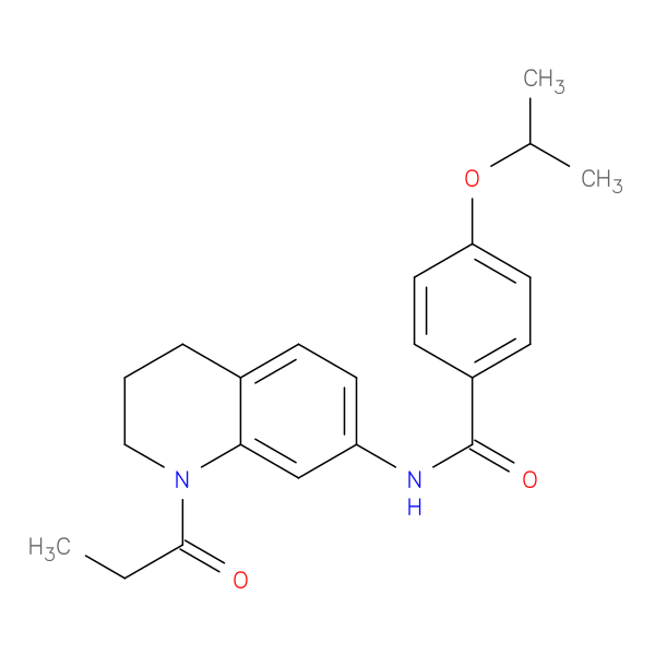 4-(propan-2-yloxy)-N-(1-propanoyl-1,2,3,4-tetrahydroquinolin-7-yl)benzamide