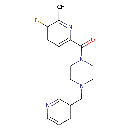 1-(5-fluoro-6-methylpyridine-2-carbonyl)-4-[(pyridin-3-yl)methyl]piperazine
