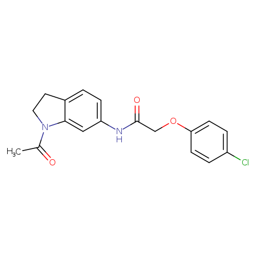 N-(1-acetyl-2,3-dihydro-1H-indol-6-yl)-2-(4-chlorophenoxy)acetamide