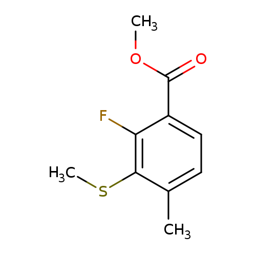 methyl 2-fluoro-4-methyl-3-(methylsulfanyl)benzoate