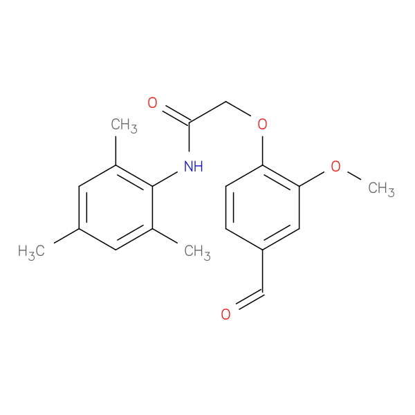 2-(4-formyl-2-methoxyphenoxy)-N-(2,4,6-trimethylphenyl)acetamide