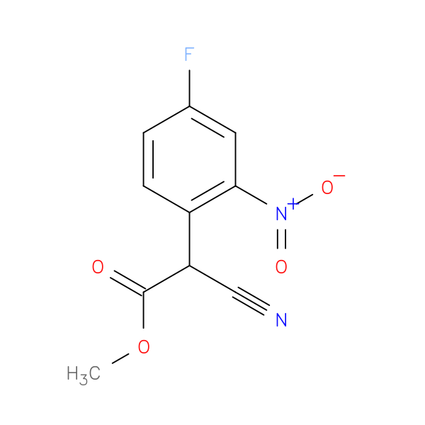 Methyl 2-cyano-2-(4-fluoro-2-nitrophenyl)acetate