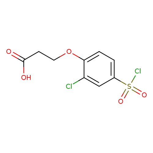 3-[2-chloro-4-(chlorosulfonyl)phenoxy]propanoic acid