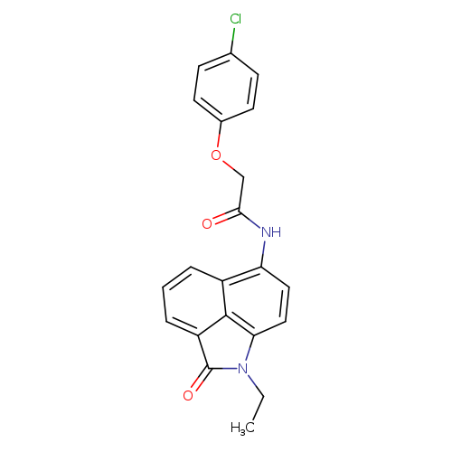 2-(4-chlorophenoxy)-N-{2-ethyl-3-oxo-2-azatricyclo[6.3.1.0^{4,12}]dodeca-1(12),4,6,8,10-pentaen-9-yl}acetamide