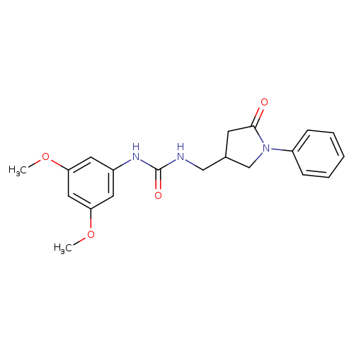 1-(3,5-dimethoxyphenyl)-3-[(5-oxo-1-phenylpyrrolidin-3-yl)methyl]urea
