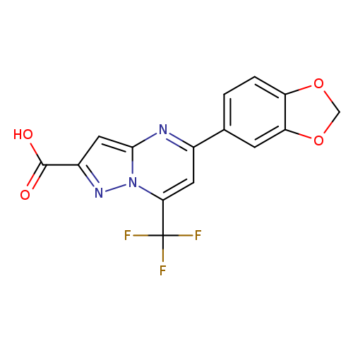5-(1,3-Benzodioxol-5-yl)-7-(trifluoromethyl)pyrazolo[1,5-a]pyrimidine-2-carboxylic acid
