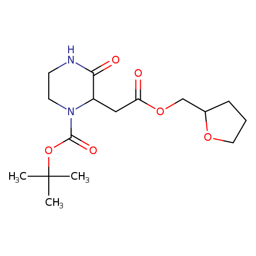 tert-butyl 3-oxo-2-{2-oxo-2-[(oxolan-2-yl)methoxy]ethyl}piperazine-1-carboxylate