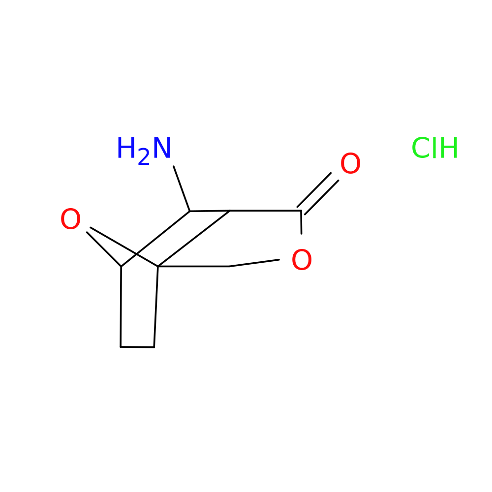 6-amino-3,10-dioxatricyclo[5.2.1.0,1,5]decan-4-one hydrochloride