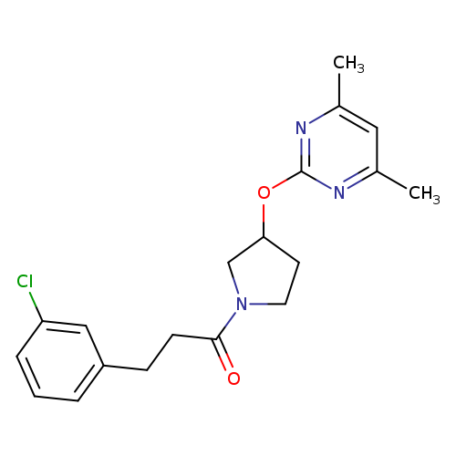 3-(3-chlorophenyl)-1-{3-[(4,6-dimethylpyrimidin-2-yl)oxy]pyrrolidin-1-yl}propan-1-one