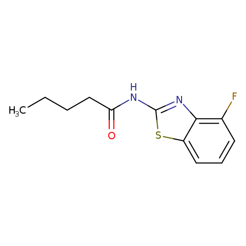 N-(4-fluoro-1,3-benzothiazol-2-yl)pentanamide