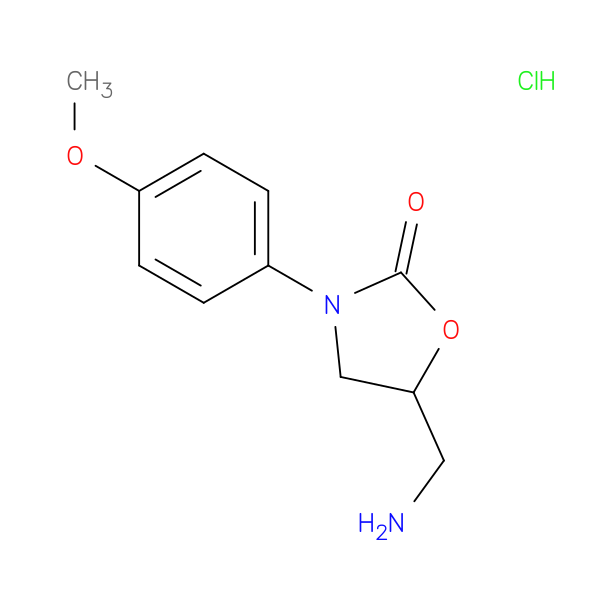 5-(Aminomethyl)-3-(4-methoxyphenyl)-1,3-oxazolidin-2-one hydrochloride