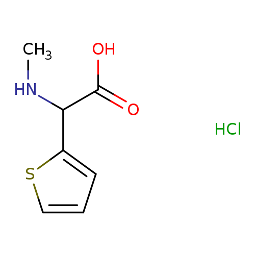 (methylamino)(2-thienyl)acetic acid hydrochloride