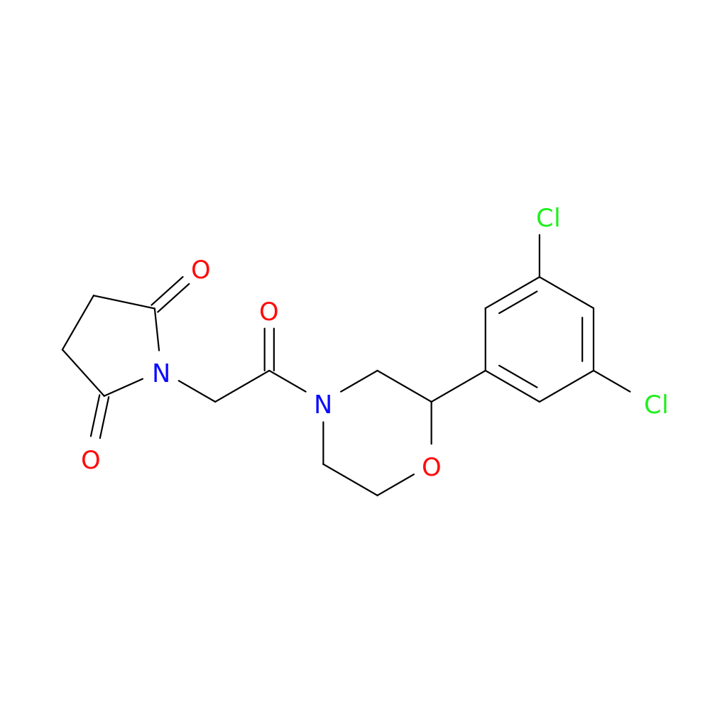 1-{2-[2-(3,5-dichlorophenyl)morpholin-4-yl]-2-oxoethyl}pyrrolidine-2,5-dione