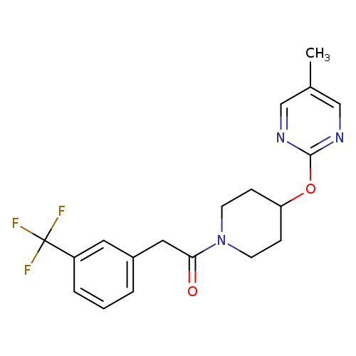 1-{4-[(5-methylpyrimidin-2-yl)oxy]piperidin-1-yl}-2-[3-(trifluoromethyl)phenyl]ethan-1-one