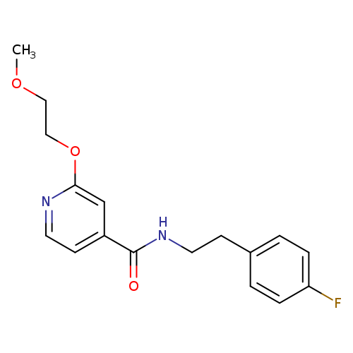 N-[2-(4-fluorophenyl)ethyl]-2-(2-methoxyethoxy)pyridine-4-carboxamide