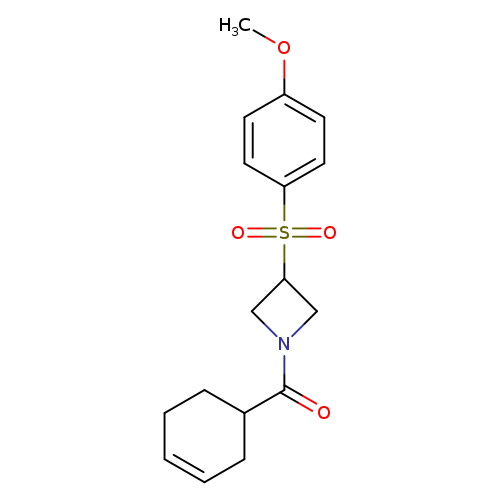 1-(cyclohex-3-ene-1-carbonyl)-3-(4-methoxybenzenesulfonyl)azetidine