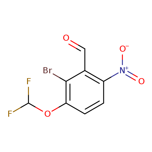 2-bromo-3-(difluoromethoxy)-6-nitrobenzaldehyde