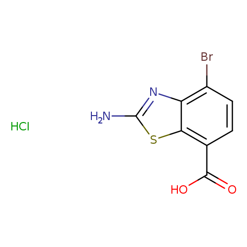 2-amino-4-bromo-1,3-benzothiazole-7-carboxylicacidhydrochloride