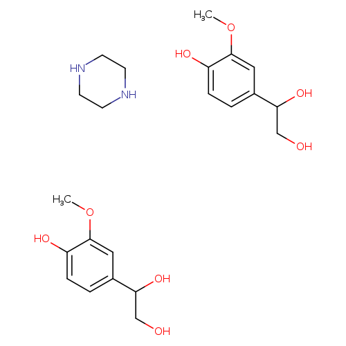 4-Hydroxy-3-methoxyphenylglycol hemipiperazinium salt