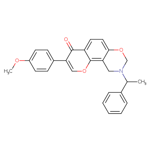 3-(4-methoxyphenyl)-9-(1-phenylethyl)-4H,8H,9H,10H-chromeno[8,7-e][1,3]oxazin-4-one
