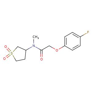 N-(1,1-dioxo-1lambda6-thiolan-3-yl)-2-(4-fluorophenoxy)-N-methylacetamide