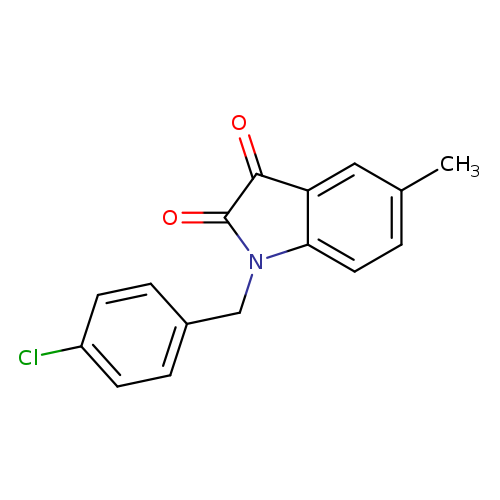 1H-Indole-2,3-dione, 1-[(4-chlorophenyl)methyl]-5-methyl-