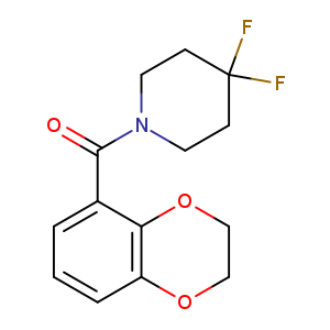 1-(2,3-dihydro-1,4-benzodioxine-5-carbonyl)-4,4-difluoropiperidine