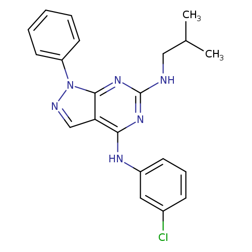 N4-(3-chlorophenyl)-N6-(2-methylpropyl)-1-phenyl-1H-pyrazolo[3,4-d]pyrimidine-4,6-diamine