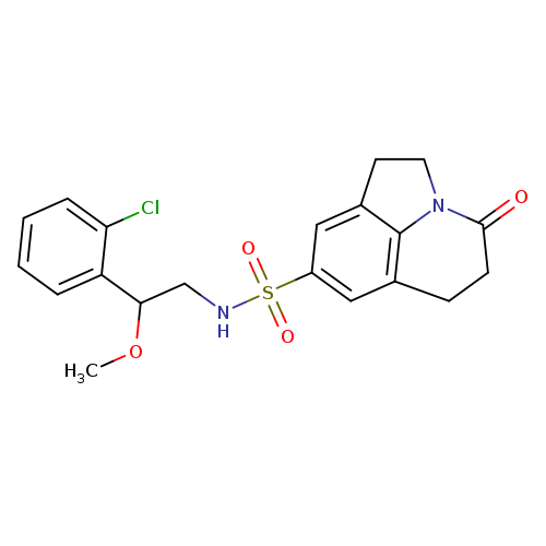 N-[2-(2-chlorophenyl)-2-methoxyethyl]-11-oxo-1-azatricyclo[6.3.1.0^{4,12}]dodeca-4(12),5,7-triene-6-sulfonamide
