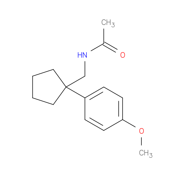 N-{[1-(4-methoxyphenyl)cyclopentyl]methyl}acetamide